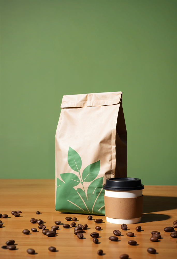 Branded coffee packaging